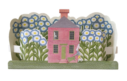 Rabbit House Diorama Greetings Card