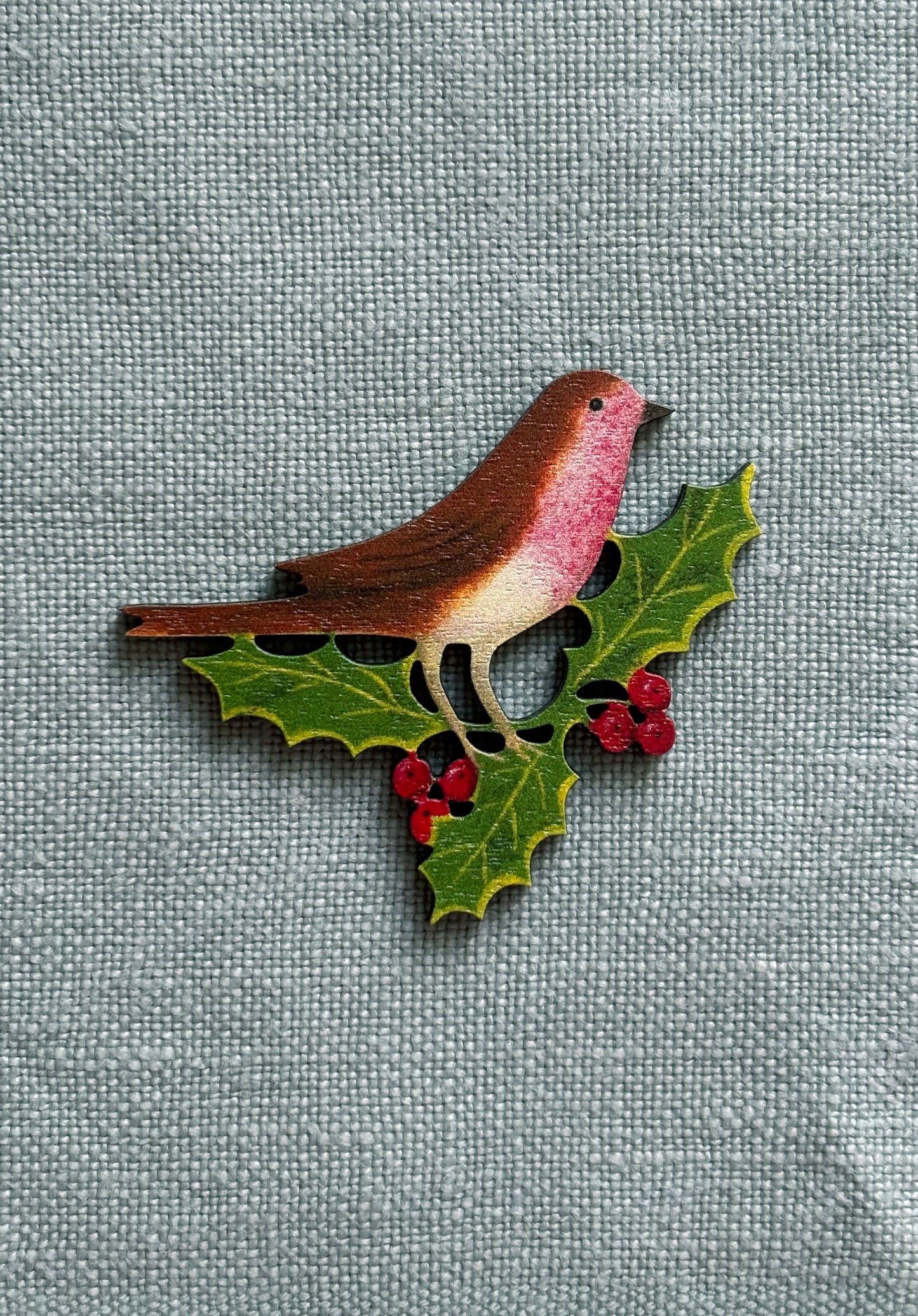 Lapel Pin-Brooch Robin