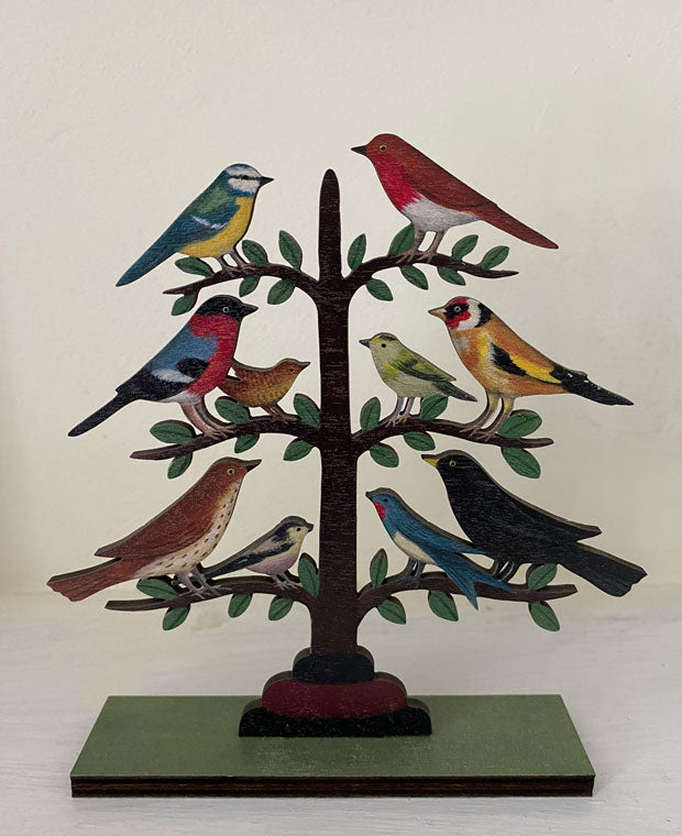 Singing Tree  Wooden Mantle Ornament