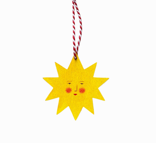 Sun Star Wooden hanging Decoration