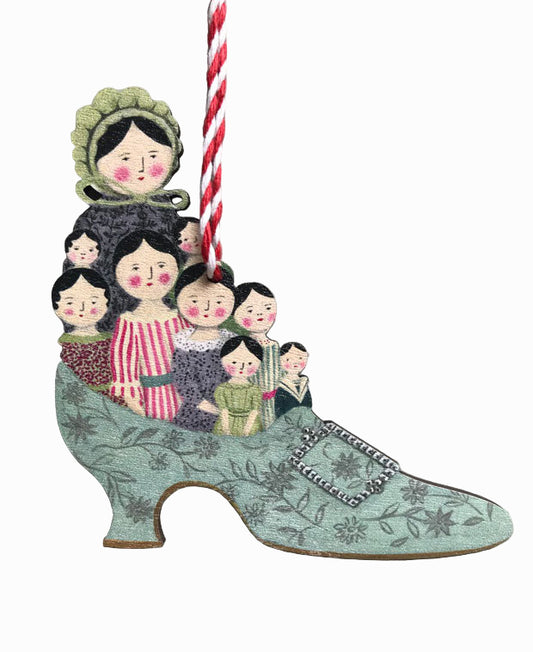Family Slipper Wooden Hanging Decoration
