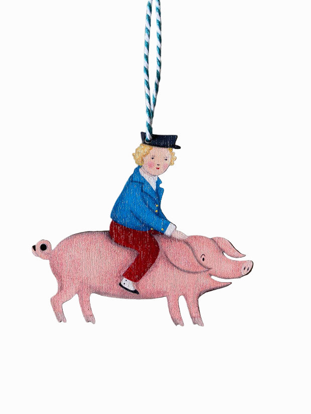Trotting Home Wooden Hanging Decoration