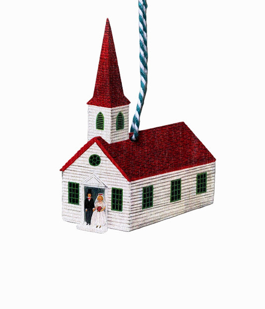 Wedding Chapel Wooden Hanging Decoration