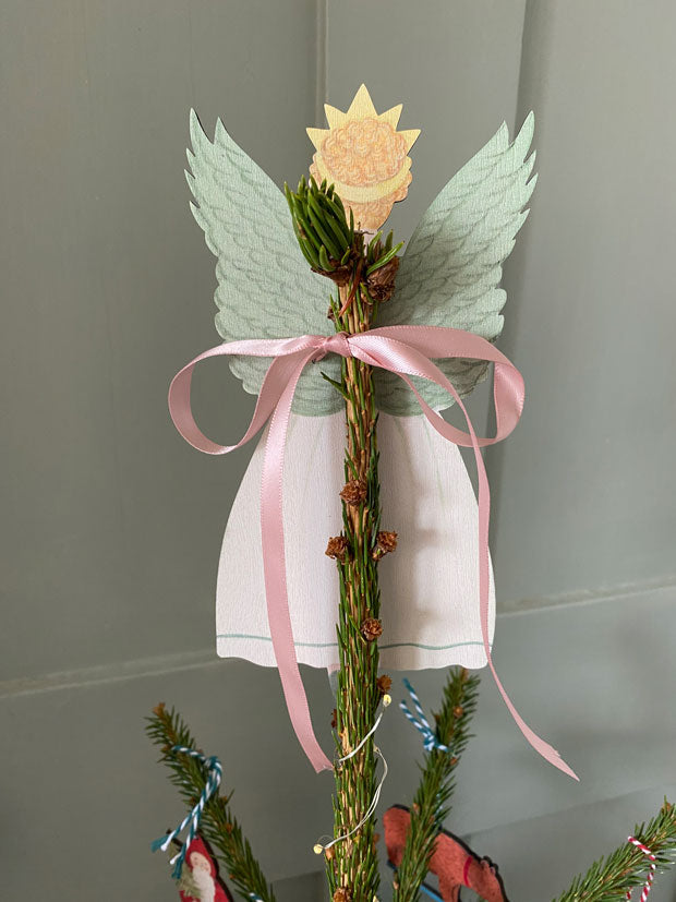 Christmas Angel Wooden Tree Topper
