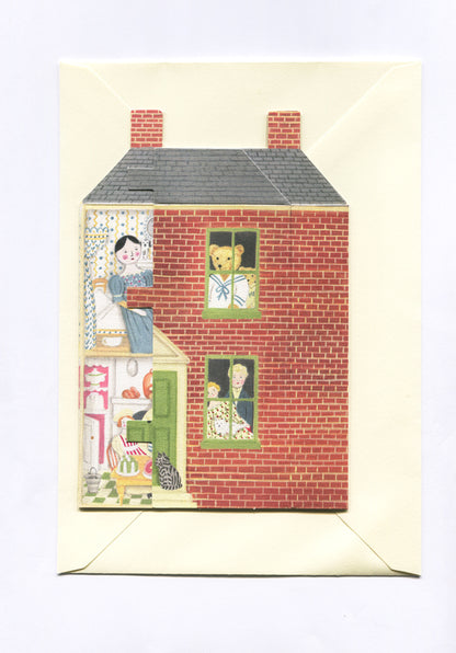 Dolls House Diorama Greetings Card