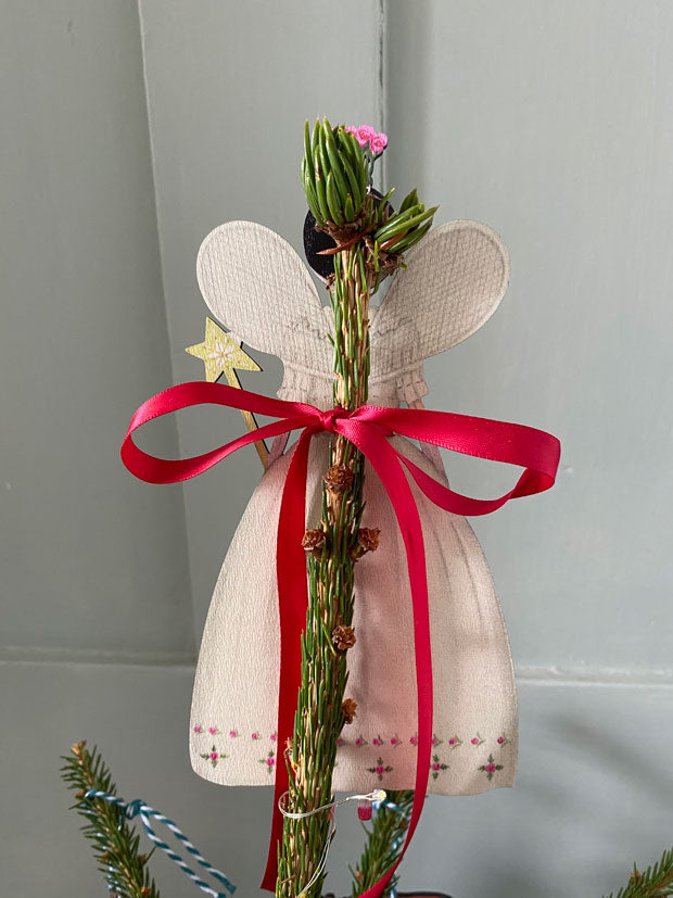 Christmas Fairy Wooden Tree Topper