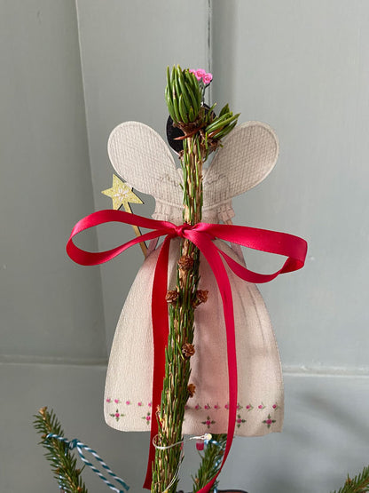 Christmas Fairy Wooden Tree Topper