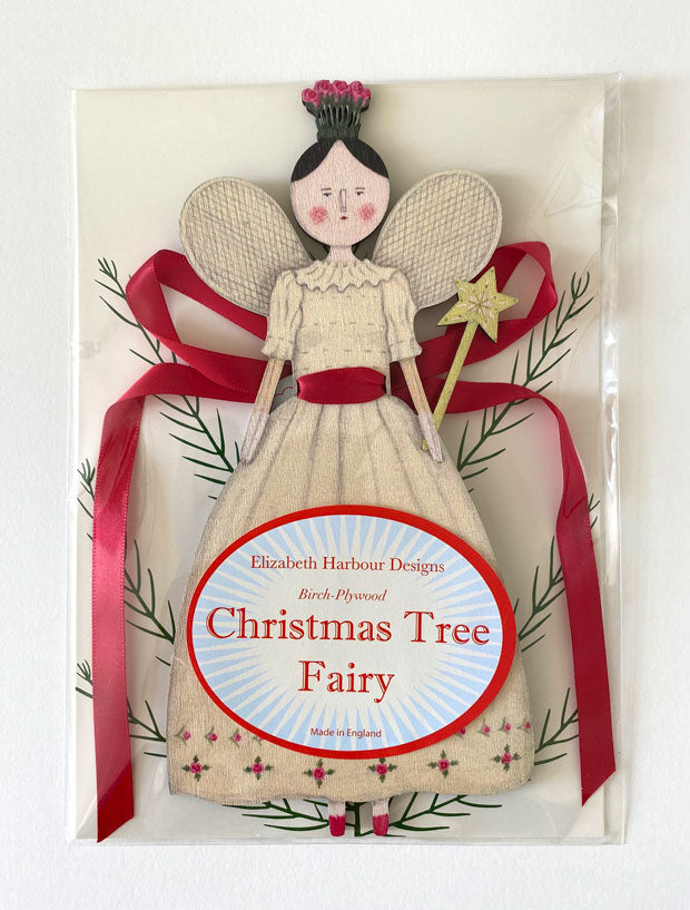 Christmas Fairy Wooden Tree Topper