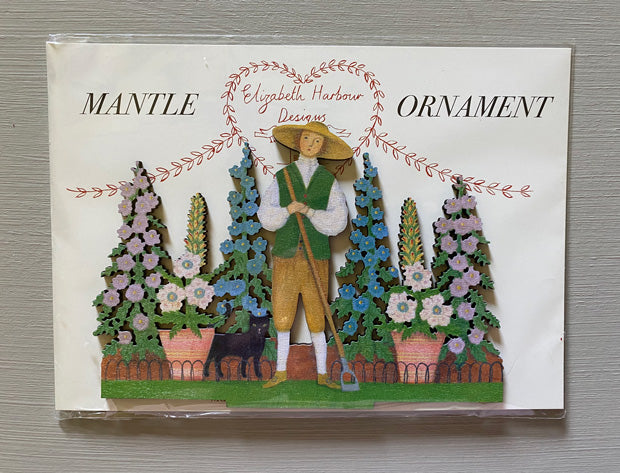The Floralist  Wooden Mantle Ornament