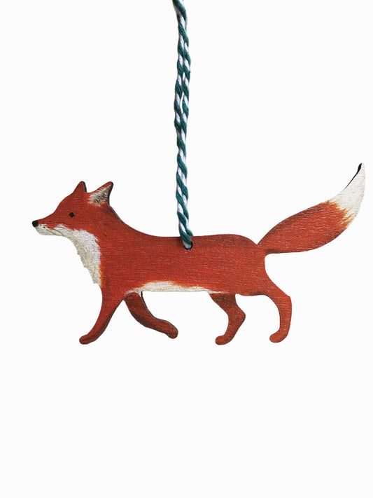 Fox Wooden Hanging Decoration