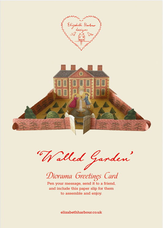 Walled Garden Diorama Greetings Card