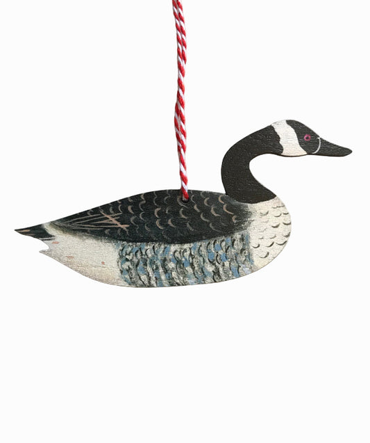 Gander Goose Wooden Hanging Decoration