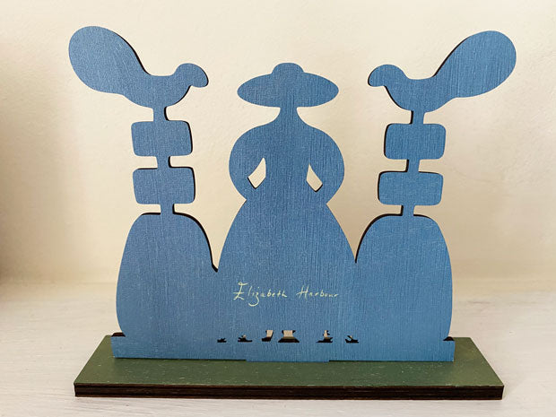 Miss Snippet  Wooden Mantle Ornament