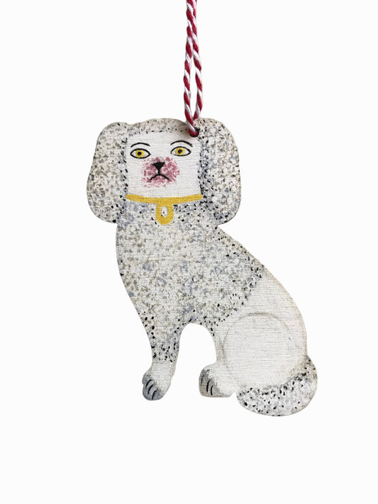 Poodle Wooden Hanging Decoration