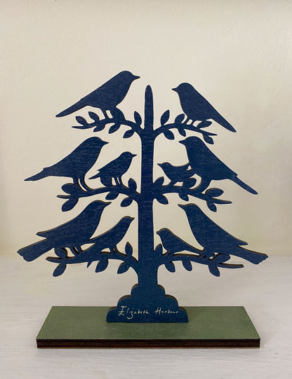 Singing Tree  Wooden Mantle Ornament