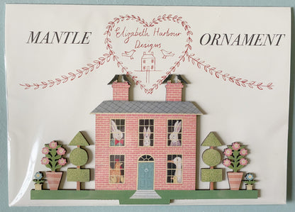 Spring House  Wooden Mantle Ornament