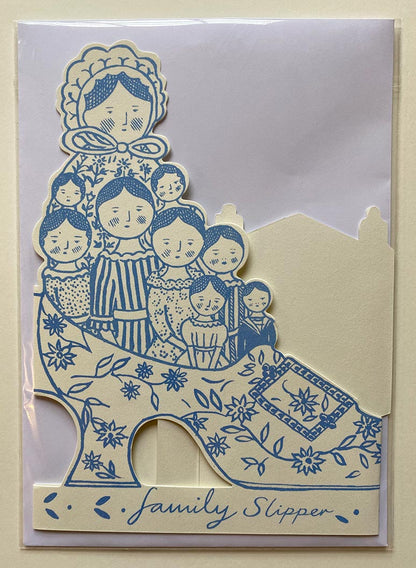 Stand-up Family Slipper Card