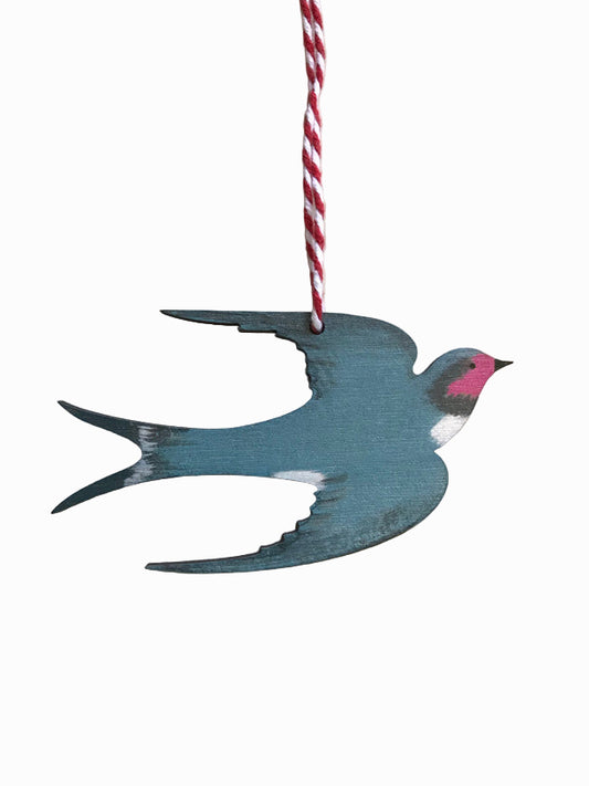Swallow Wooden Hanging Decoration