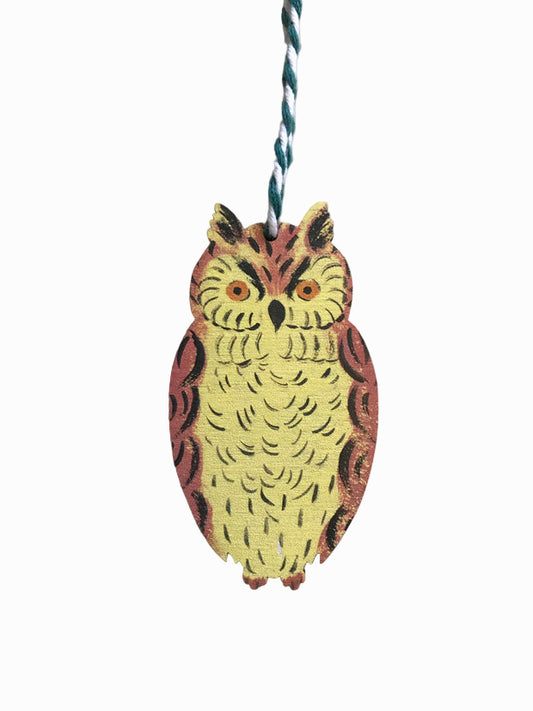 Wise Owl Wooden Hanging Decoration